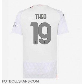 AC Milan Theo Hernandez #19 Replika Bortatröja Damer 2023-24 Kortärmad